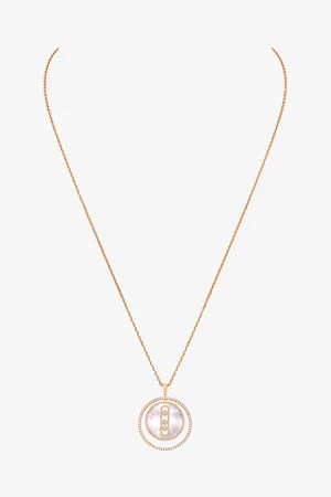MESSIKA Lucky Move 18ct Rose-Gold, Diamond and Mother-Of-Pearl Necklace