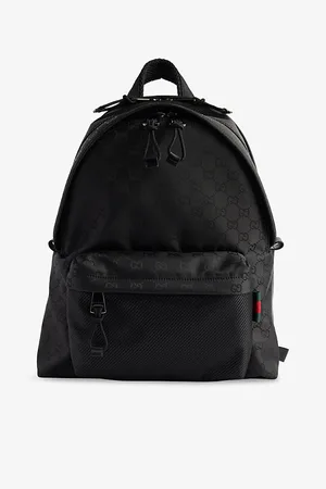 Gucci Mens Gg Medium Woven Backpack