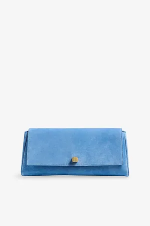 Khaite Womens Audrey Suede Clutch Bag