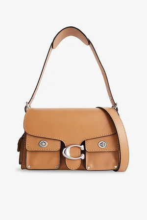 Coach Womens Cargo Turnlock Tabby Leather Shoulder Bag