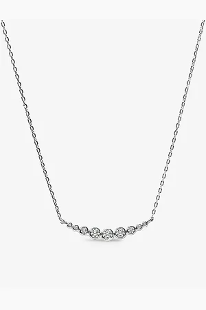 CARAT* London Womens Carissa Sterling- and Cubic Zirconia Necklace