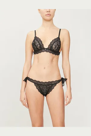 Aubade Womens Embellished Stretch-Lace Lingerie Set