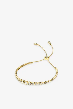 CARAT* London Womens Quentin Yellow -Plated Vermeil Sterling-Silver and Cubic Zirconia Bracelet