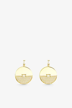 CARAT* London Womens Sula Yellow- Vermeil-Plated Sterling-Silver and Cubic Zirconia Earrings