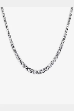 CARAT* London Womens Taryn Sterling- and Cubic Zirconia Necklace
