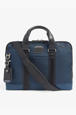 Tumi Mens Aviano Slim Woven Briefcase