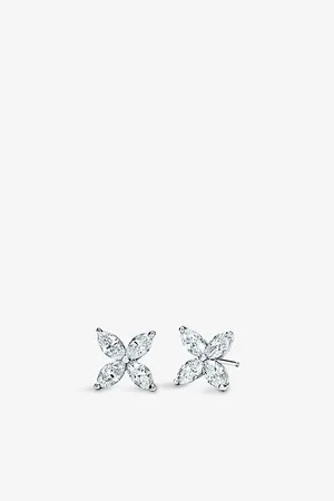 Tiffany & Co. Victoria and Marquise Diamond Stud Earrings