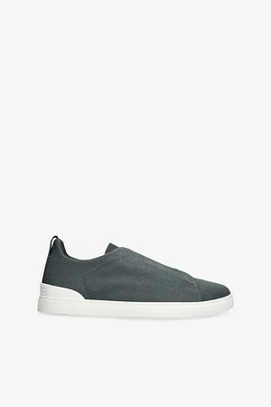 Ermenegildo Zegna Mens X3 Triple Stitch Woven Low-Top Trainers