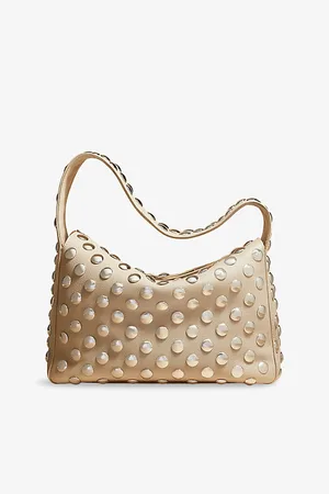 Khaite Womens Elena Small Leather Shoulder Bag