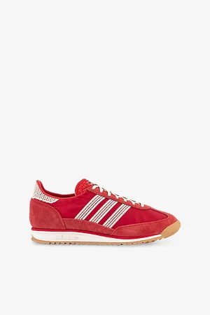 adidas Womens Sl72 Shell and Suede Low-Top Trainers