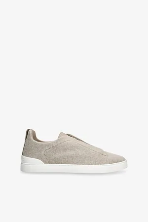 Ermenegildo Zegna Mens X3 Triple Stitch Woven Low-Top Trainers