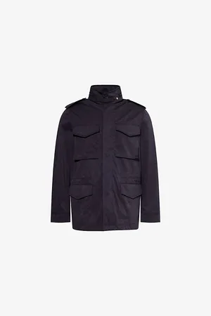 Dunhill Mens Technical Field Hooded Woven Jacket