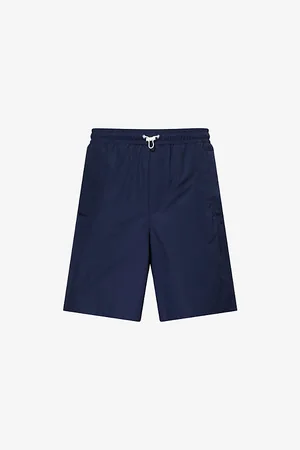 Gucci Mens Logo-Print Relaxed Cotton Shorts