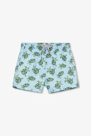 FrenchTrotters Turtle-Print Woven Swim Shorts 3-24 Months