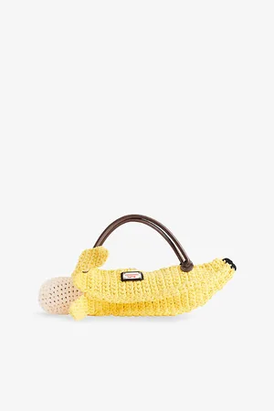 Charles Jeffrey Loverboy Banana Knitted Cotton Shoulder Bag