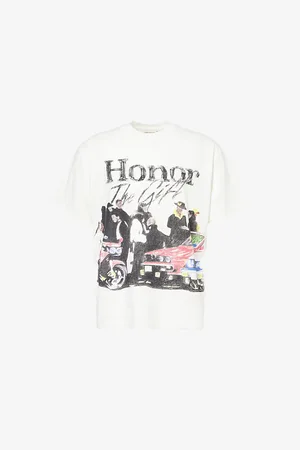 HONOR THE GIFT Mens Shift Printed Cotton-Jersey T-Shirt