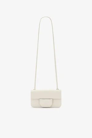 AllSaints Womens Ann Logo-Debossed Leather Cross-Body Bag