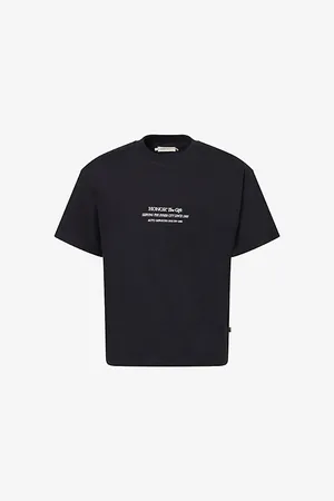 HONOR THE GIFT Mens Community Embellished Cotton-Jersey T-Shirt