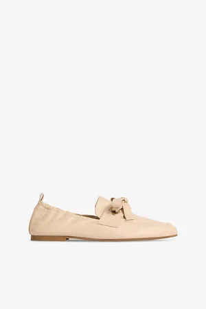 LK Bennett Womens Maude Bow-Embellished Leather Loafers