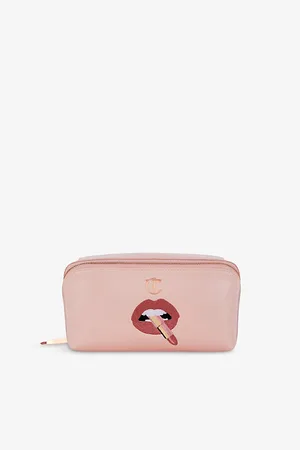 Charlotte Tilbury Pillow Talk Logo-Print Woven Make-Up Bag