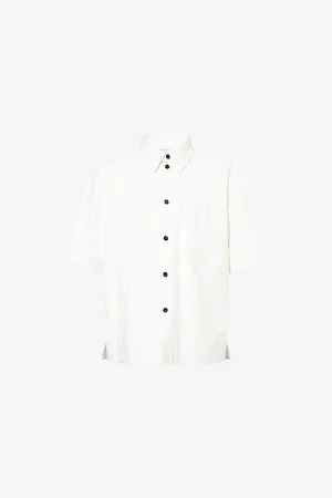 Bottega Veneta Mens Papery Short-Sleeves Leather Shirt
