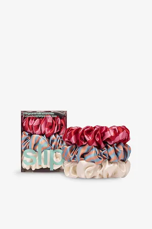 Slip Large Assorted Silk Scrunchies Pack Of Three
