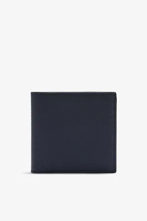 SMYTHSON Mens Panama Grained Leather Wallet
