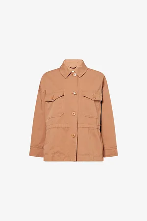 Max Mara Womens Eger Cotton and Linen Jacket