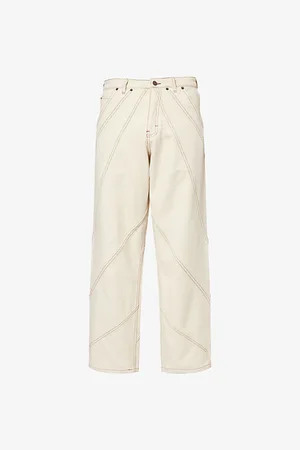 HONOR THE GIFT Mens Racing Straight-Leg Cotton Trousers