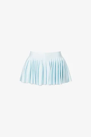 Alaïa Womens Godet Pleated Knitted Shorts