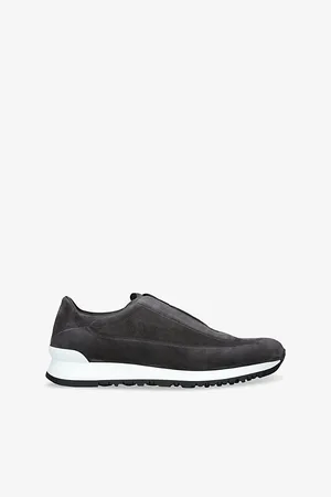 JOHN LOBB Mens Lift Suede Low-Top Trainers