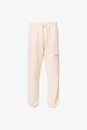 AllSaints Mens Underground Relaxed-Fit Organic-Cotton Jogging Bottoms