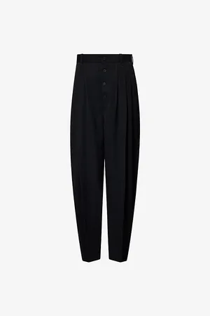 Jacquemus Mens Le Pantalon Fernando Wide-Leg Wool Trousers