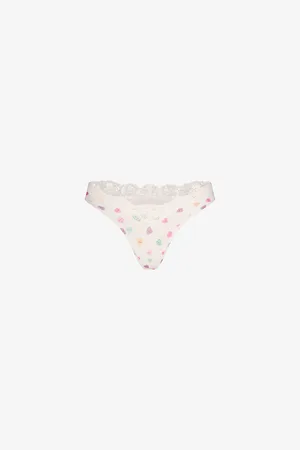 SKIMS Womens Fits Everybody Dipped Lace Thong
