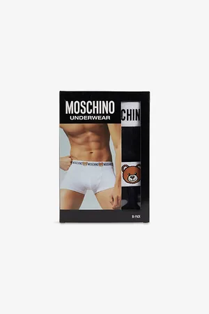 Moschino Mens Underbear Pack-Of-Two Stretch-Cotton Trunks