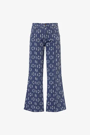 HONOR THE GIFT Mens Riding Flared Printed Denim Jeans