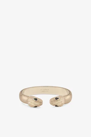 Bvlgari Serpenti Forever Gold-Plated Brass Leather Bracelet