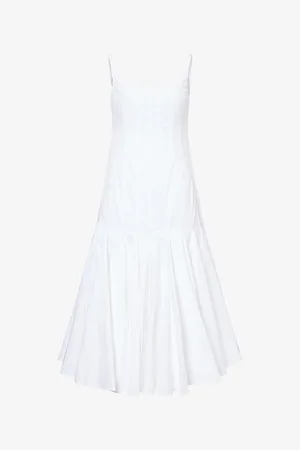 Jacquemus Womens La Robe Agave Cotton Midi Dress