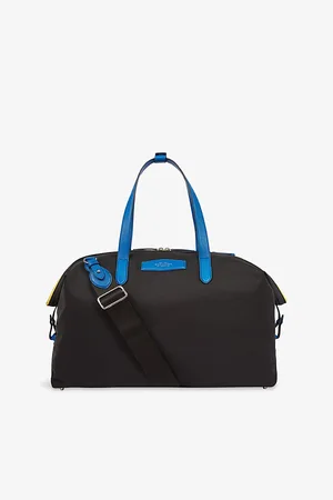 SMYTHSON Norton Leather-Trim Canvas Travel Bag