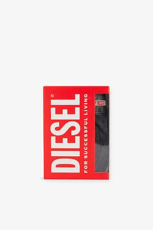 Diesel Mens Damien-Dnm Logo-Patch Stretch-Cotton Boxers