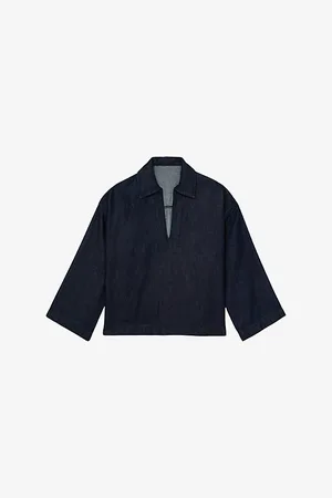 Reiss Womens Reed Relaxed-Fit Denim Shirt