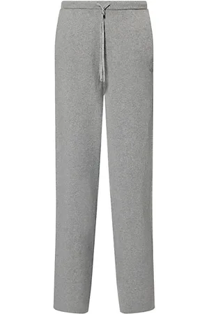 The Couture Club Womens Brand-Embroidery Straight-Leg Cotton-Knit Jogging Bottoms