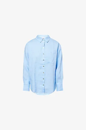 Heidi Klein Womens Hydra Relaxed-Fit Linen Shirt
