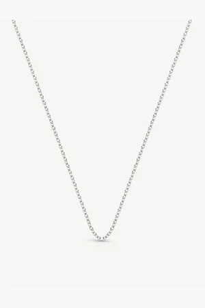Monica Vinader Womens Rolo Sterling Silver Adjustable Chain 30-32