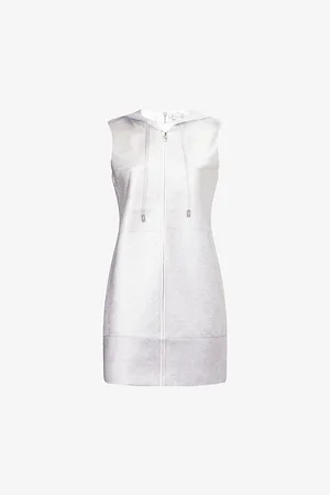 J.W.Anderson Womens Shift Sleeveless Woven Mini Dress