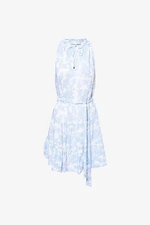 Heidi Klein Womens Playa Paraiso Tiered Ruffle Woven Mini Dress