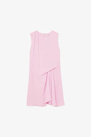 Reiss Womens Elina Drape Woven Mini Dress