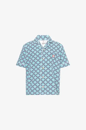 Casablanca Mens Towelling Stretch-Cotton Blend Shirt