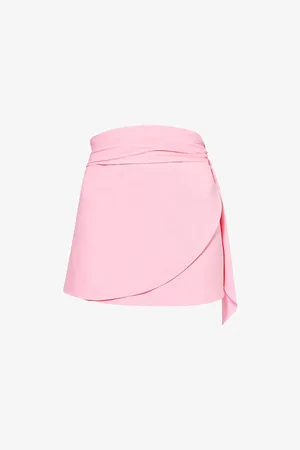 Hunza G Womens Self-Tie Stretch-Woven Short Sarong