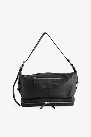 MARTINE ROSE Mens Bondage Leather Shoulder Bag